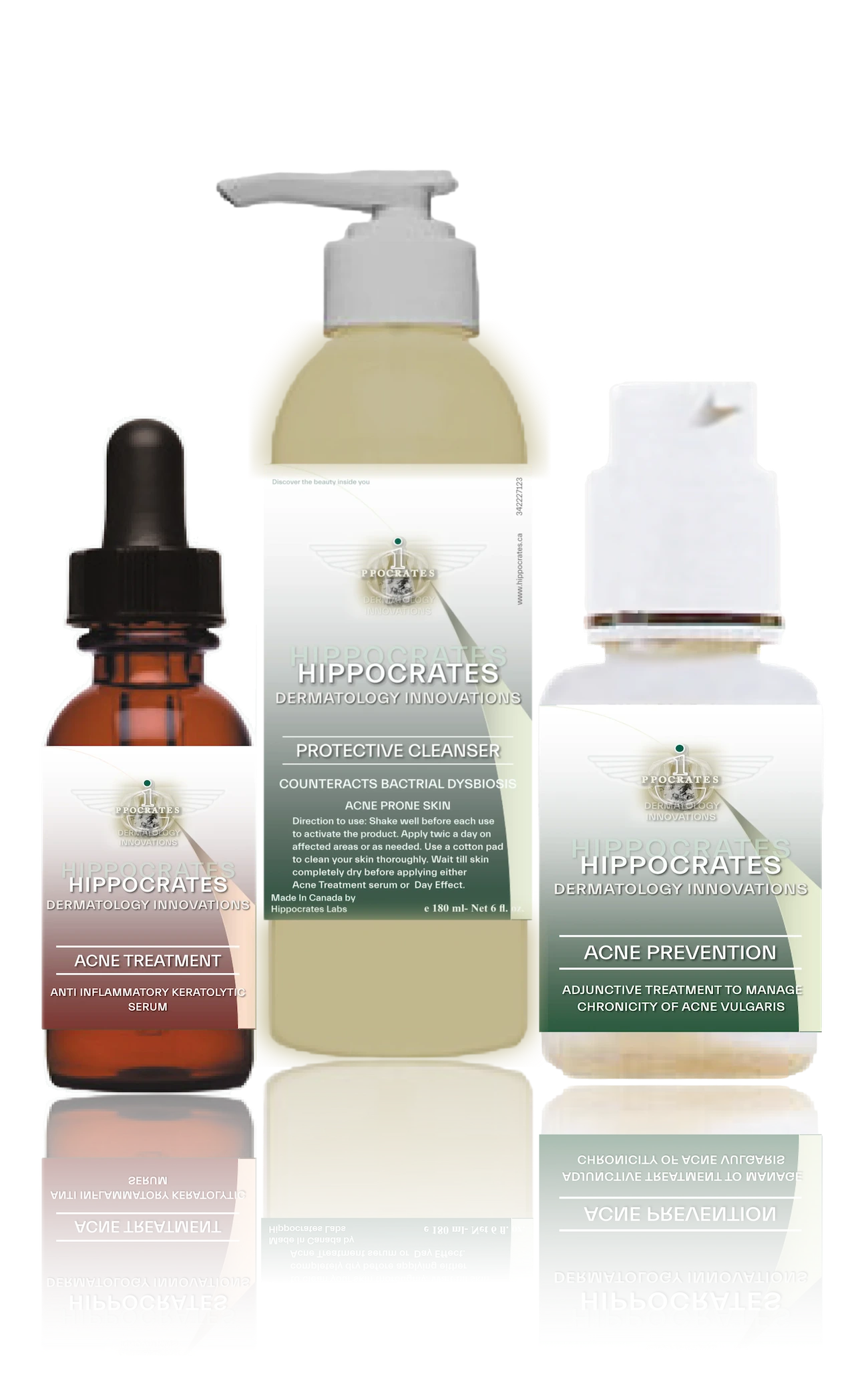 Acne treatment kit of 3 products